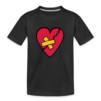 CoeurBrisé - Kinder Premium Bio T-Shirt - Schwarz - Vorne
