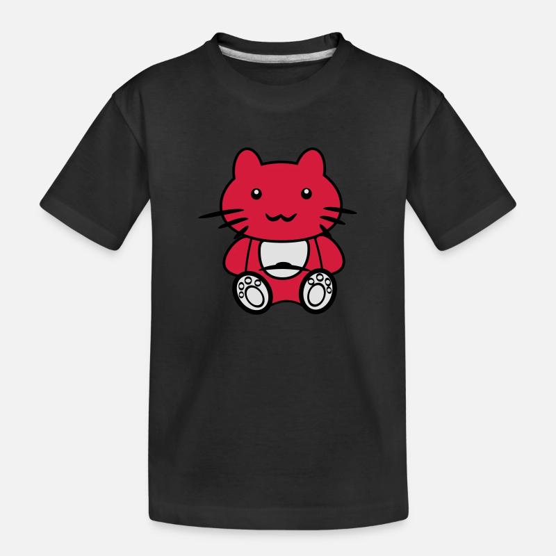 chat sans CHAPEAU 4 - T-shirt bio Premium Enfant - noir