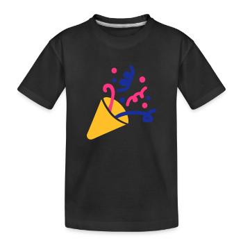 Party Feuerwerk - Kinder Premium Bio T-Shirt - Schwarz - Vorne