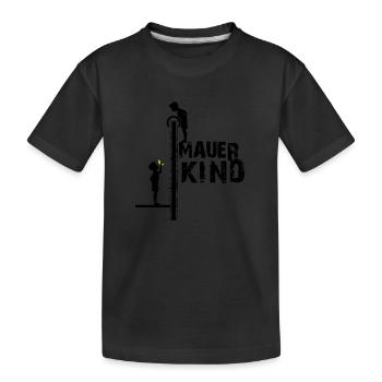 Berlin Wall Child - BERLIN, BERLIN - Kids' Premium Organic T-Shirt - black - Front