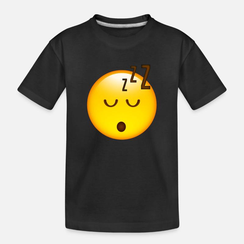 Smiley Sleeping - T-shirt bio Premium Enfant - noir