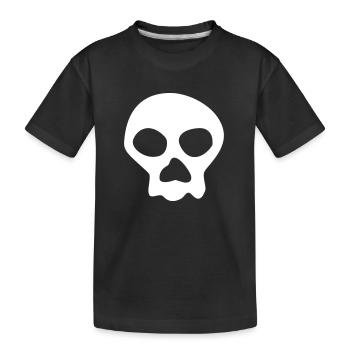 Jimbo Jones Totenkopf Pirat Kostüm - Kinder Premium Bio T-Shirt - Schwarz - Vorne