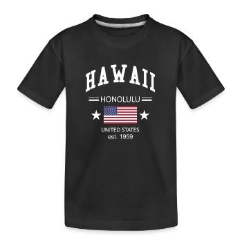Hawaï - T-shirt bio Premium Enfant - noir - Devant