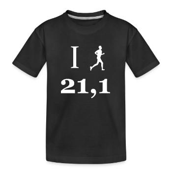 Fußball Soccer - Kinder Premium Bio T-Shirt - Schwarz - Vorne
