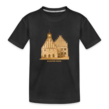 Zinna Kloster Jüterbog Teltow Brandenburg - Kinder Premium Bio T-Shirt - Schwarz - Vorne