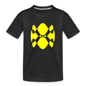 Spirogramm - Kinder Premium Bio T-Shirt - Schwarz - Vorne