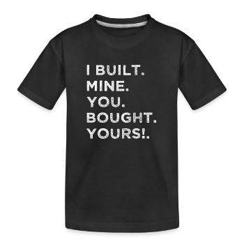 T-shirts mécaniciens badass - T-shirt bio Premium Enfant - noir - Devant