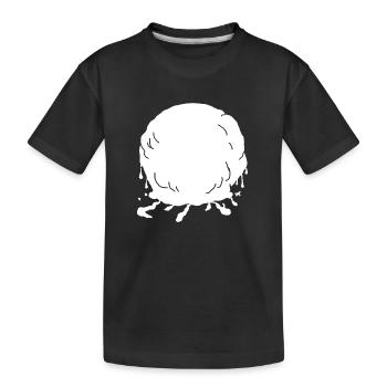 Schneeball der Schmilzt - Kinder Premium Bio T-Shirt - Schwarz - Vorne