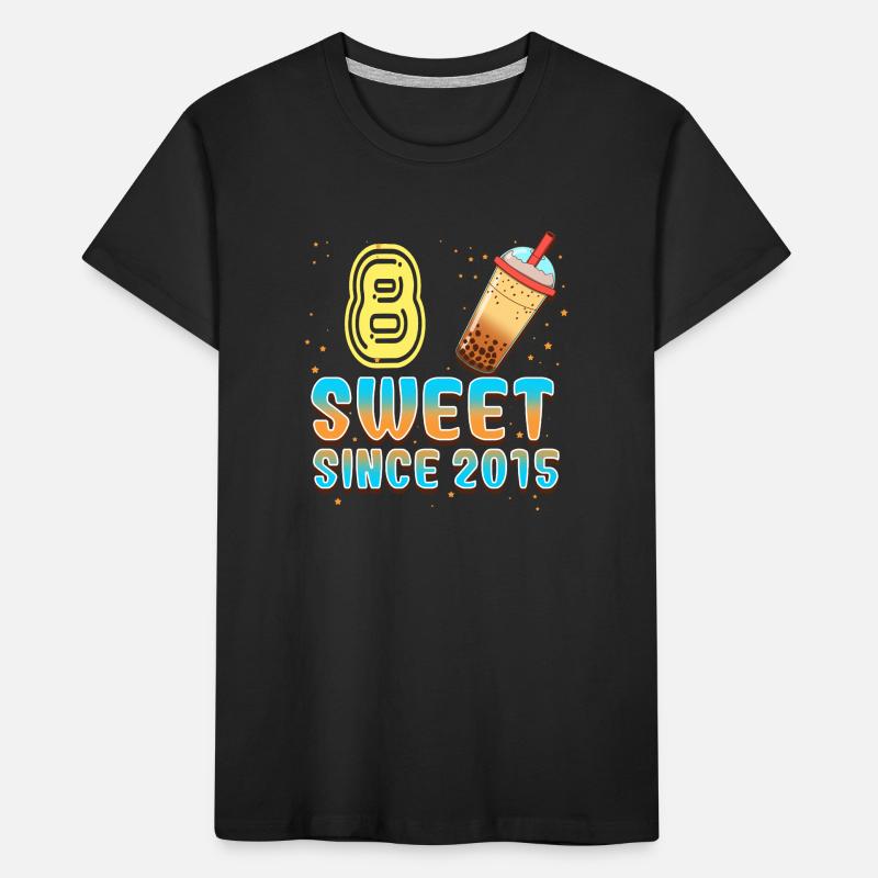 8e anniversaire Bubble Tee T-shirt bio Premium Enfant