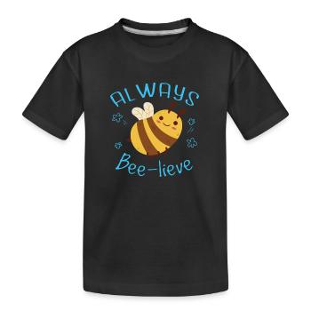 Bourdon mignon - T-shirt bio Premium Enfant - noir - Devant