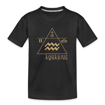 Verseau - T-shirt bio Premium Enfant - noir - Devant