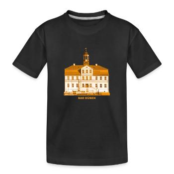 Bad Düben Town Hall Dübener Heide Kurstadt Sachsen - Kids' Premium Organic T-Shirt - black - Front