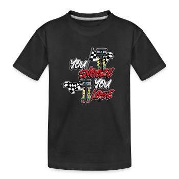 Wer rastet, der rostet - Kinder Premium Bio T-Shirt - Schwarz - Vorne