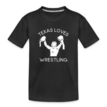 Conception de lutte au Texas pour les fiers fans du Texas - T-shirt bio Premium Enfant - noir - Devant