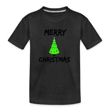 Merry Christmas - Kids' Premium Organic T-Shirt - black - Front