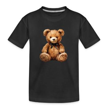 Plüschbären sind mehr als nur Spielzeug - Kinder Premium Bio T-Shirt - Schwarz - Vorne