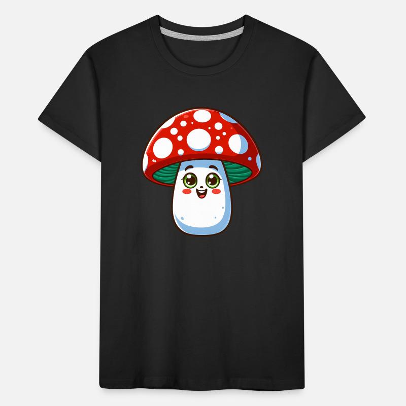Funny cheerful toadstool Kids' Premium Organic T-Shirt
