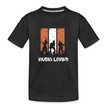 Collection MÉLOMANES - T-shirt bio Premium Enfant - noir - Devant