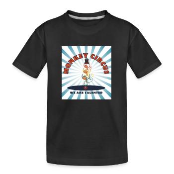 Monkey Circus - bleu blanc - T-shirt bio Premium Enfant - noir - Devant