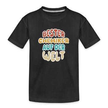Cadeau pour Chimiste - T-shirt bio Premium Enfant - noir - Devant