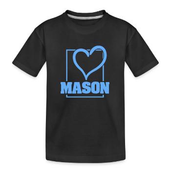 Geschenk für Mason - Kinder Premium Bio T-Shirt - Schwarz - Vorne
