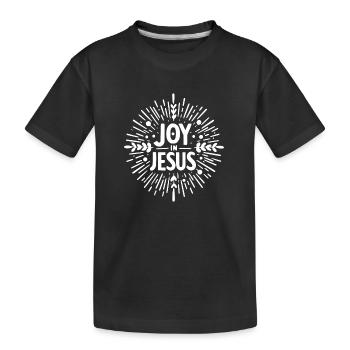 La joie en Jésus - T-shirt bio Premium Enfant - noir - Devant