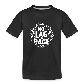 Kein Lag, keine Wut - Kinder Premium Bio T-Shirt - Schwarz - Vorne