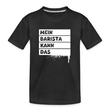 Profession : Barista - T-shirt bio Premium Enfant - noir - Devant