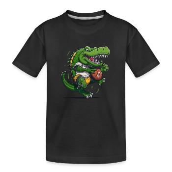Croco d’Amérique - T-shirt bio Premium Enfant - noir - Devant