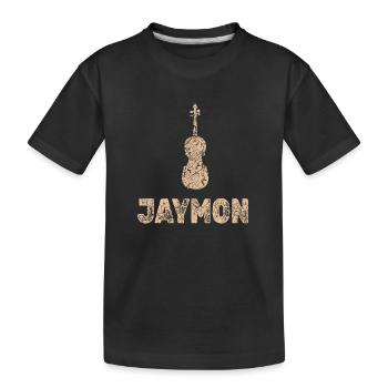 Bratsche Jaymon - Kinder Premium Bio T-Shirt - Schwarz - Vorne