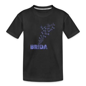 Brida - Kinder Premium Bio T-Shirt - Schwarz - Vorne