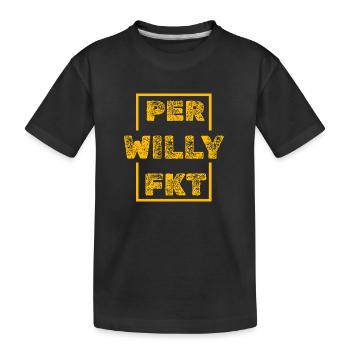 Willy parfaitement unique - T-shirt bio Premium Enfant - noir - Devant