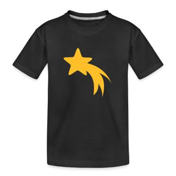 STERNSCHNUPPE - Kinder Premium Bio T-Shirt - Schwarz - Vorne