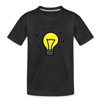Ampoule - idée 3 - T-shirt bio Premium Enfant - noir - Devant