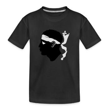 Korsika - Kinder Premium Bio T-Shirt - Schwarz - Vorne