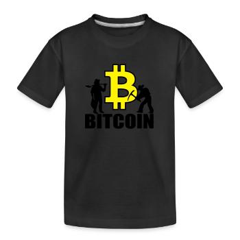Bitcoin Satoshi Nakamoto - Kinder Premium Bio T-Shirt - Schwarz - Vorne