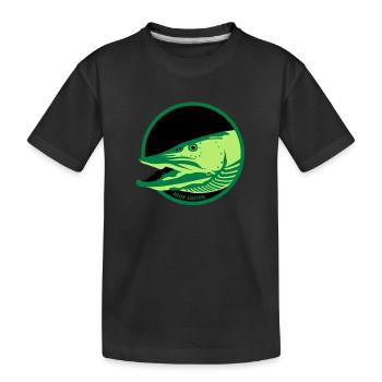 Hecht - Kinder Premium Bio T-Shirt - Schwarz - Vorne