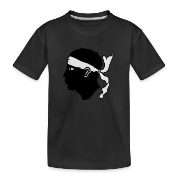 corse - T-shirt bio Premium Enfant - noir - Devant