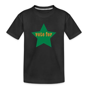 vote_for_ - Kinder Premium Bio T-Shirt - Schwarz - Vorne