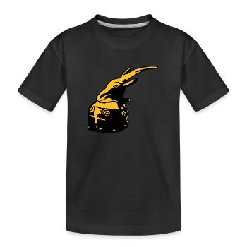 casque albanais de Skanderbeg Tirana Albanie - T-shirt bio Premium Enfant - noir - Devant