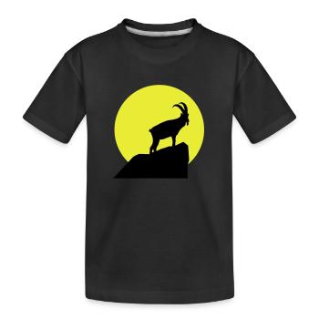 Sternzeichen Steinbock - Kinder Premium Bio T-Shirt - Schwarz - Vorne