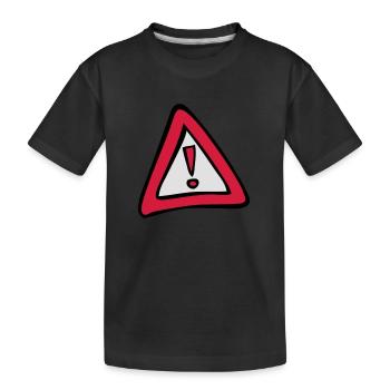 signalisation danger panneau triangle 50 - T-shirt bio Premium Enfant - noir - Devant