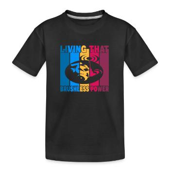 Vivre ce pouvoir sans balais - T-shirt bio Premium Enfant - noir - Devant