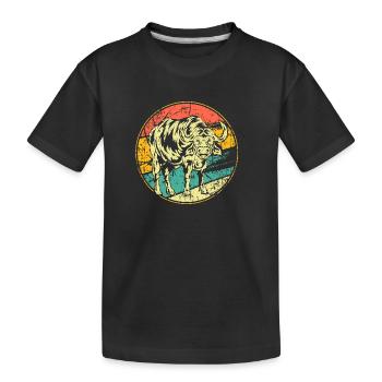 Buffle vintage buffle d’eau - T-shirt bio Premium Enfant - noir - Devant