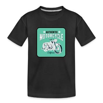 Bikers, motorcyclists - Kids' Premium Organic T-Shirt - black - Front