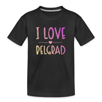 J’aime Belgrade - T-shirt bio Premium Enfant - noir - Devant