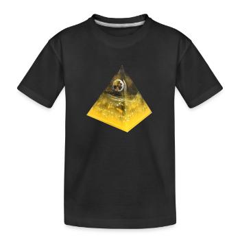 Radioaktivität Pyramide/ Prypjat - Kinder Premium Bio T-Shirt - Schwarz - Vorne