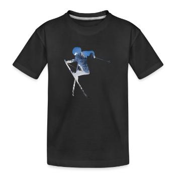SKI CHAMONIX AIGUILLE VERTE - T-shirt bio Premium Enfant - noir - Devant