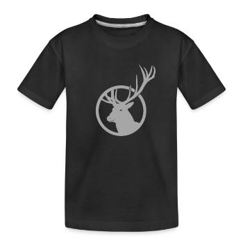 Cerf - T-shirt bio Premium Enfant - noir - Devant