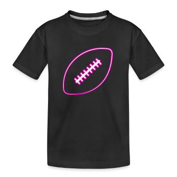 Football américain Ball Flag Football Filles - T-shirt bio Premium Enfant - noir - Devant